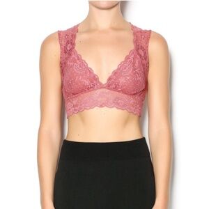 FREE PEOPLE NWT Intimately Evangelina Lace Cutout Bra Bralette XS